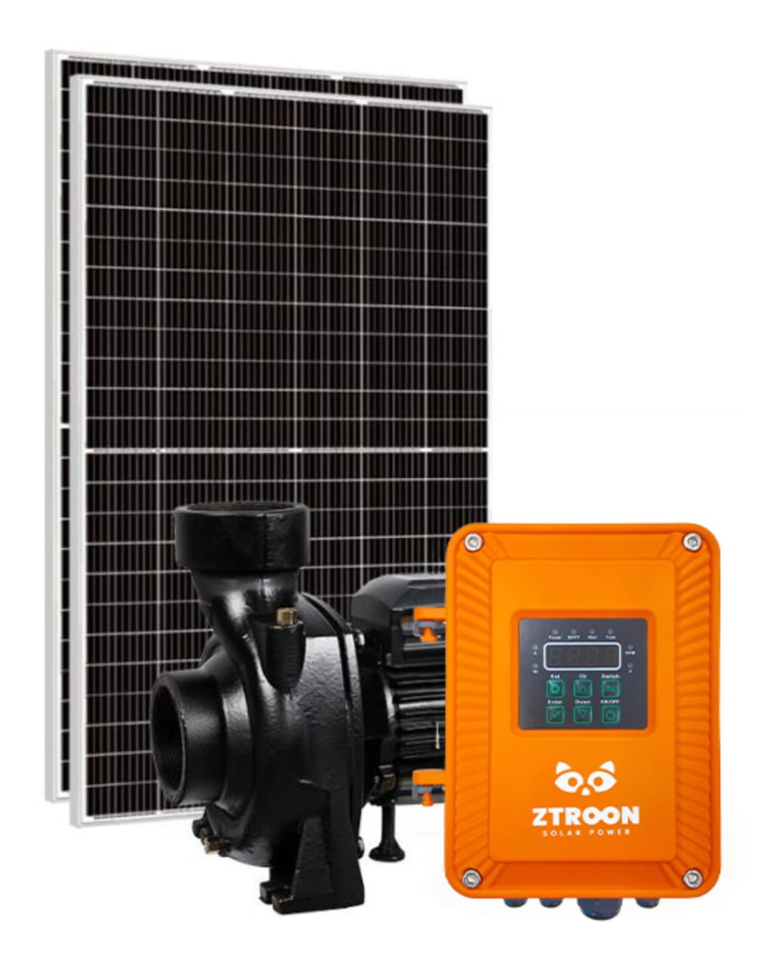 Imagem do produto Kit Bomba Solar Superfície ZTROON - ZTHF6-24-48-550W - até 24m ou 36m³/dia